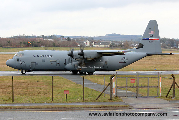 USAF 317 AG Lockheed C-130J-30 Hercules 08-3179 at Prestwick (2013)