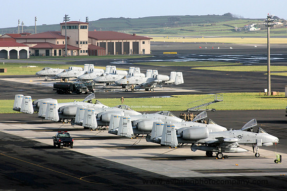 USAF 355th Fighter Wing Fairchild A-10Cs at Lajes (2013)