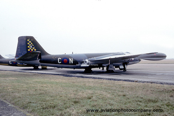 RAF 100 Squadron English Electric Canberra R.15 WH981 stored at RAF Wyton (1992)