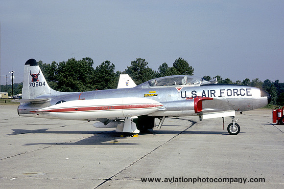 USAF 87 FIS Lockheed T-33A Shooting Star 57-0604 (1978)