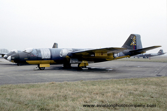 RAF 100 Squadron English Electric Canberra TT.18 WJ682 stored at RAF Wyton (1992)