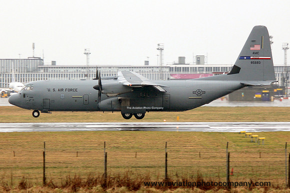 USAF 317 AG Lockheed C-130J-30 Hercules 08-5683 at Prestwick (2013)