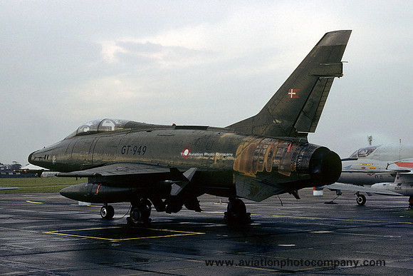 Danish Air Force Esk 730 North American F-100F Super Sabre GT-949 (1980)