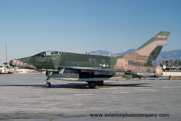 USAF Texas ANG 182 TFS North American F-100D Super Sabre at MASDC Davis Monthan