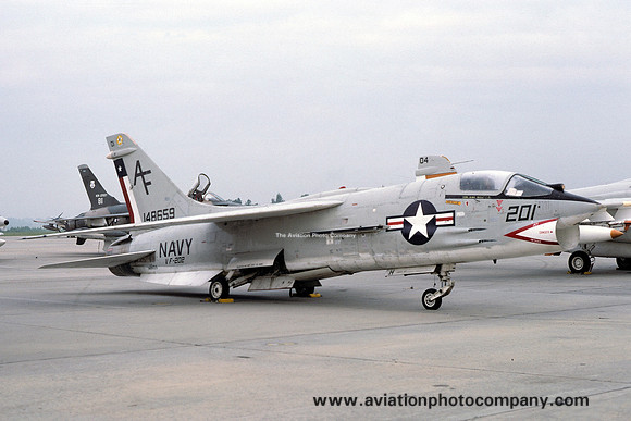 US Navy VF-202 Chance F-8H Crusader 148659/AF-201 (1975)