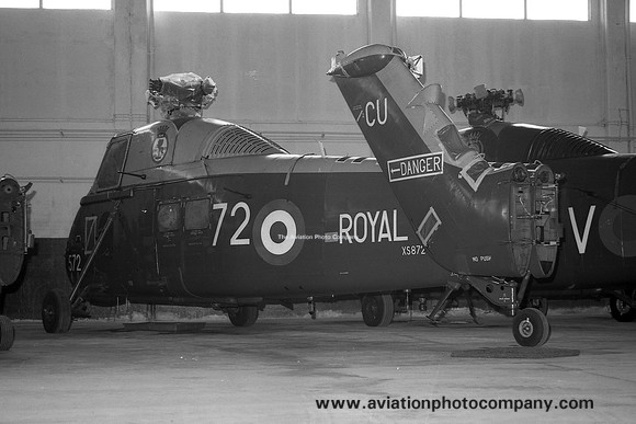 Royal Navy Westland Wessex HAS.1 XS872 stored at Wroughton (1977)