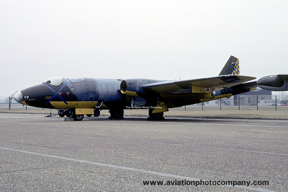 RAF 100 Squadron English Electric Canberra TT.18 WJ715 stored at RAF Wyton (1992)