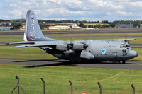Jordanian Air Force Lockheed C-130H Hercules 357 at Prestwick (2024)