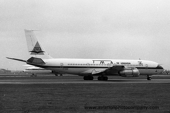 TMA of Lebanon Boeing 707-300C N7096 at London Heathrow