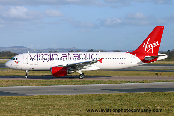 Virgin Atlantic Airbus A320-200 EI-EVZ at Manchester (2013)