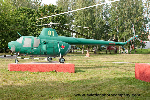 Russian Air Force Mil Mi-2 01 yellow preserved at Chernoe (2012)