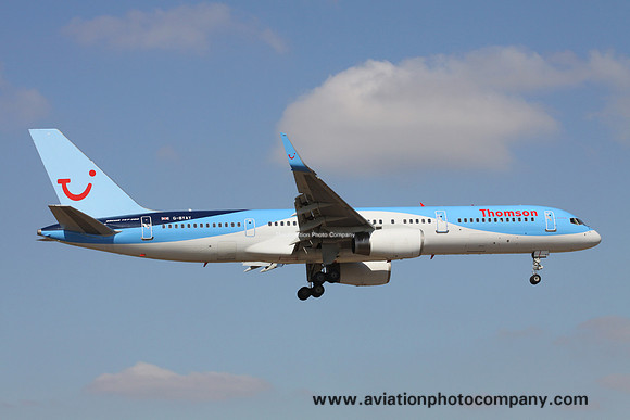 Thomson Boeing 757-200 G-BYAY at Manchester (2013)