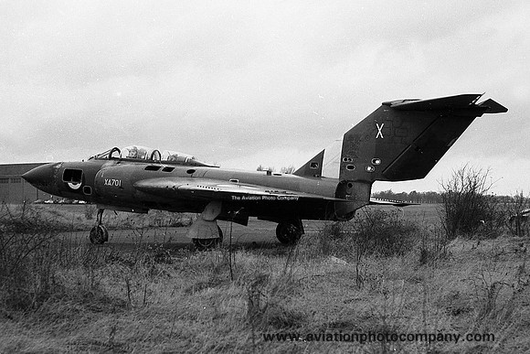 RAF Gloster Javelin FAW.5 XA701 stored at Bicester (1964)