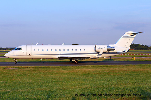 Bombardier Challenger 850 9H-CLG at Manchester (2015)