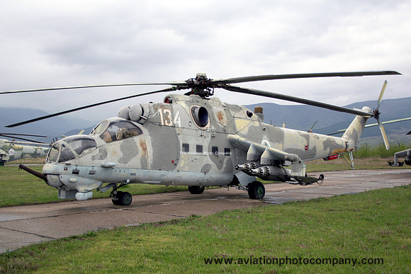 Bulgarian Air Force Mil Mi-24D 134 stored at Krumovo (2013)