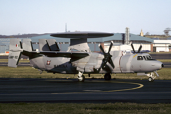 Mexican Navy Grumman E-2C Hawkeye AMP-102 at Prestwick (2004)