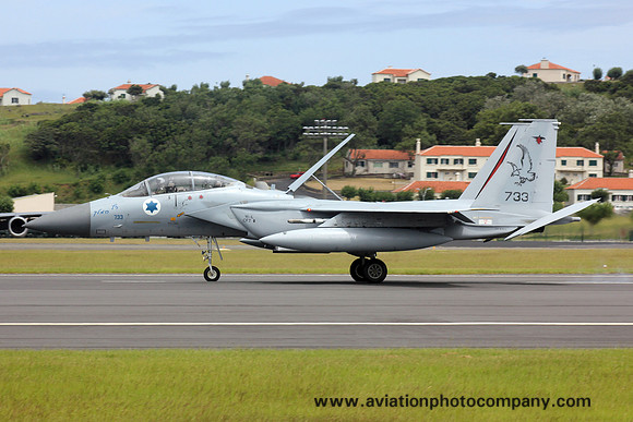 Israeli Air Force 106 Squadron McDonnell Douglas F-15D 733 at Lajes (2015)