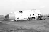 RAF Vickers Valiant nose section at the Manston Fire School