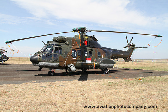 Singapore Air Force 126 Squadron Aerospatiale AS.532UL 272 at the Avalon Airshow (2013)