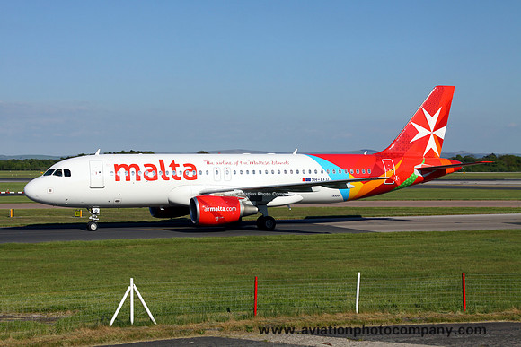 Air Malta Airbus A320-200 9H-AFQ at Manchester (2013)