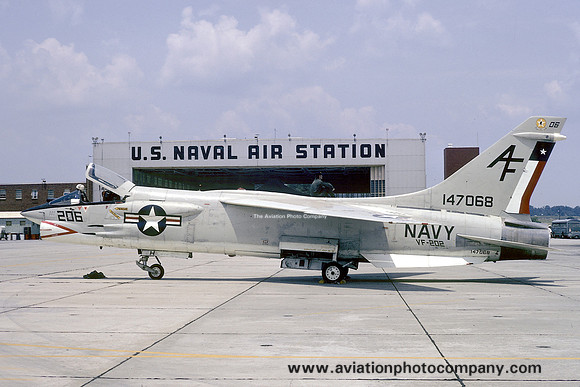 US Navy VF-202 Chance F-8K 147068/AF-206 (1974)