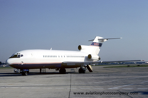 Occidental Petroleum Boeing 727-76 N10XY at London Heathrow (1980)