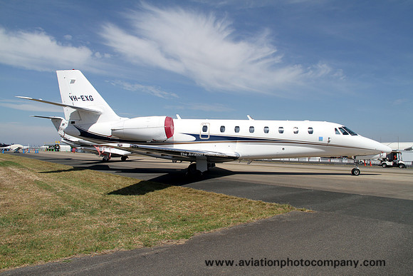 Cessna 680 VH-EXG at the Avalon Airshow (2013)