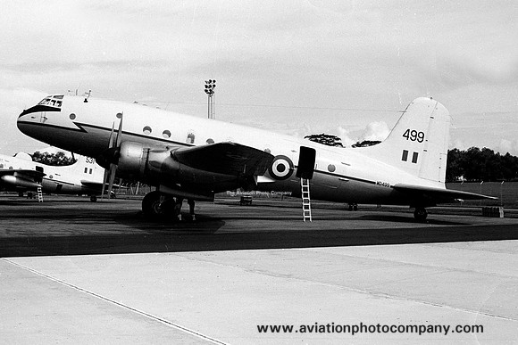 RAF 48 Squadron Handley Page Hastings C.1A WD499 at RAF Changi (1966)