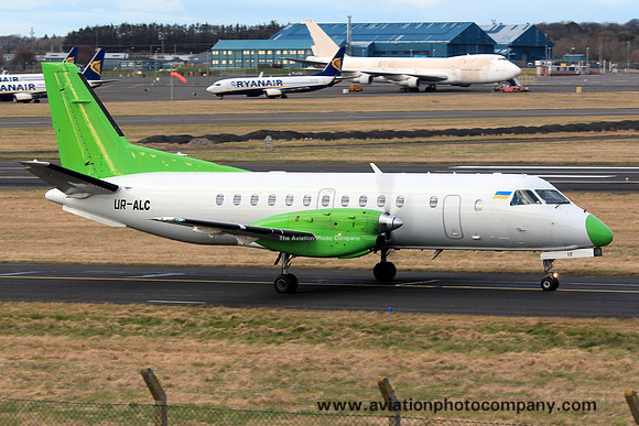 SAAB 340B UR-ALC at Prestwick (2013)