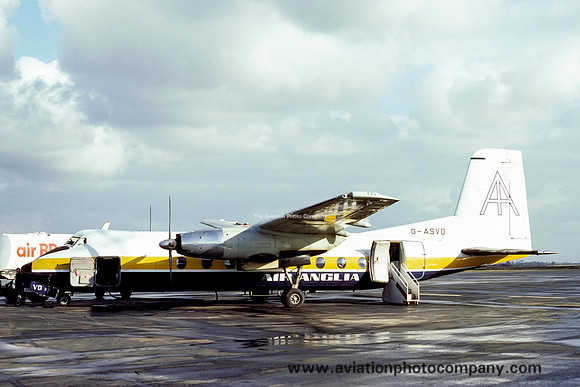 Air Anglia Handley Page Herald G-ASVO (1976)