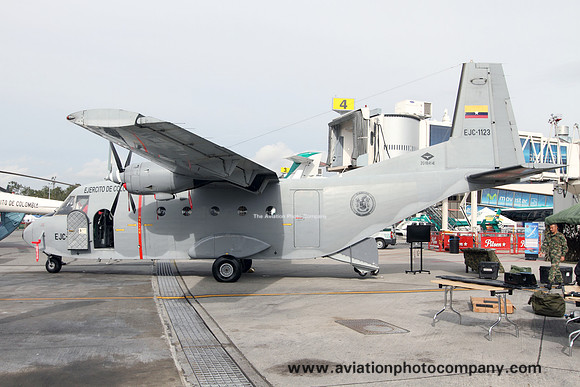 Colombian Army CASA C.212-100 EJC-1123 at F-Air Rionegro (2015)