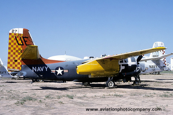 USN VC-5 Grumman US-2C 133348/UE27 stored at MASDC Davis Monthan (1978)