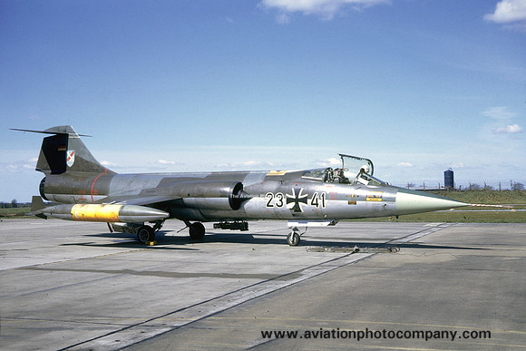 German Air Force JBG31 Lockheed F-104G Starfighter 23+41 (1974)