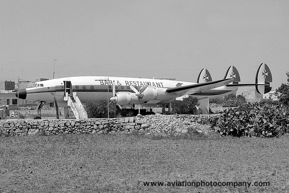 Lockheed L-1049G 5T-TAF Bar and Restaurant in Kirkop, Malta (1978)