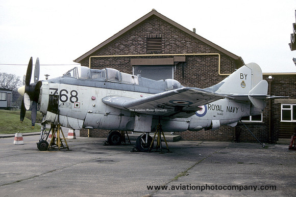 Royal Navy Fairey Gannet ECM.6 XA460 at Connaghs Quay (1992)