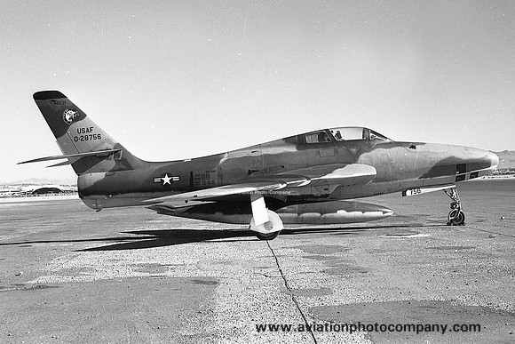 USAF Michigan ANG 153 TRS Republic RF-84F 52-8756