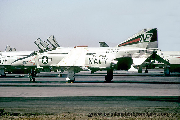 US Navy VF-154 McDonnell F-4J Phantom 158347/NE-107 (1973)