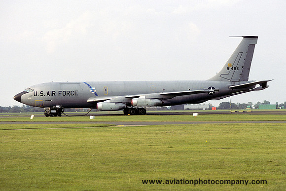 USAF 93 BW Boeing KC-135A Stratotanker 59-1496 at RAF Mildenhall (1979)