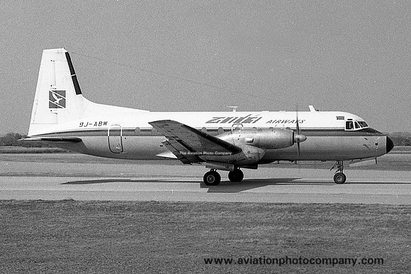 Zambia Airways Hawker SIddeley HS748 9J-ABW (1975)