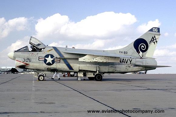US Navy VA-83 LTV A-7E 157481/AA-306 (1971)