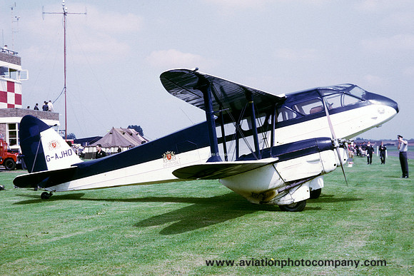 De Havilland Dragon Rapide G-AJHO at Cosford (1968)
