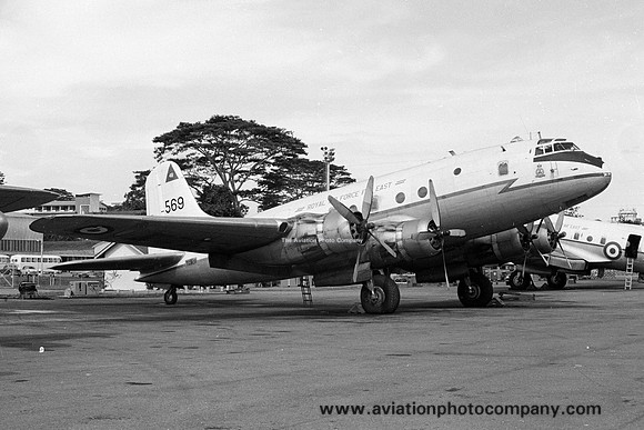 RAF 48 Squadron Handley Page Hastings C.1A TG569 at RAF Changi (1966)