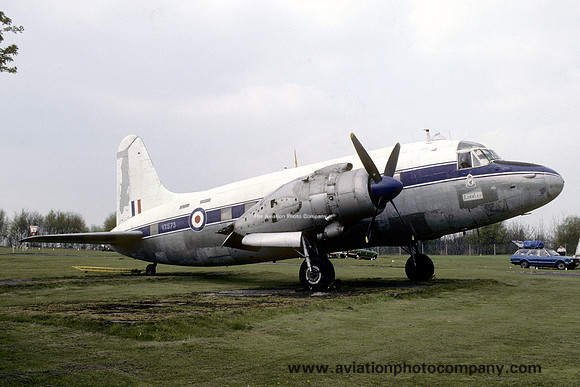 RAF Vickers Valetta C.2 VX573 at Usworth (1985)