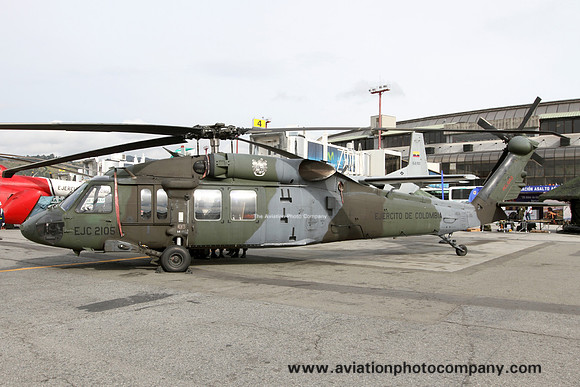 Colombian Army BAAG Sikorsky UH-60L Blackhawk EJC-2105 at F-Air (2015)