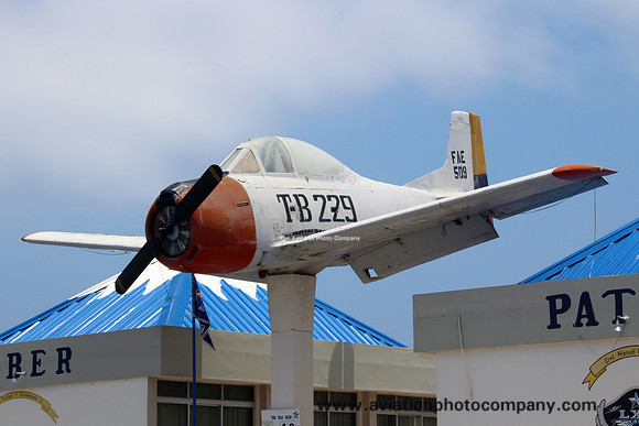 Ecuadorian Air Force North American T-28A FAE509 preserved at Salinas (2014)