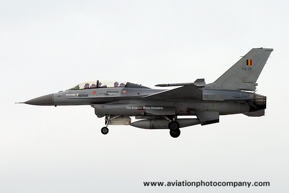 Belgian Air Force 2 Wing GD F-16AM FB-22 at Kleine Brogel (2013)