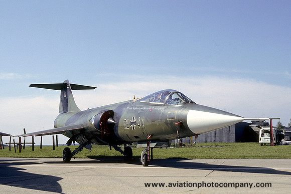 West German Air Force JBG34 Lockheed F-104G Starfighter 22+44 (1987)