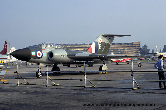 RAF 72 Squadron Gloster Javelin FAW.6 XA549/E at RAF Finningley (1973)