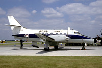 Royal Navy Yeovilton Station Flight BAe Jetstream T.3 ZE438/76 at RAF Cottesmore (2000)