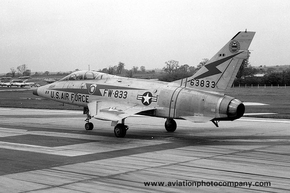 USAF 20 TFW 77 TFS North American F-100F Super Sabre 56-3833